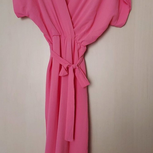 Ολόσωμη φόρμα baby pink καινούργια, one size