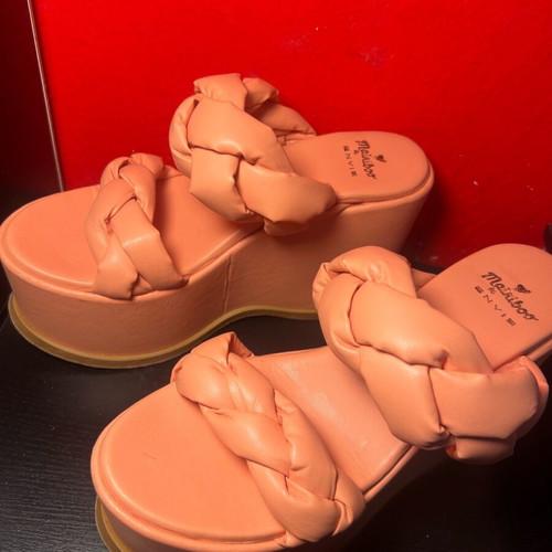 Envie platform sandals size 39 orange like new, 11cm