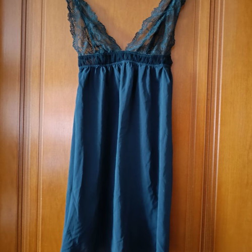 Oysho nightdress used with lace cypress color, size S