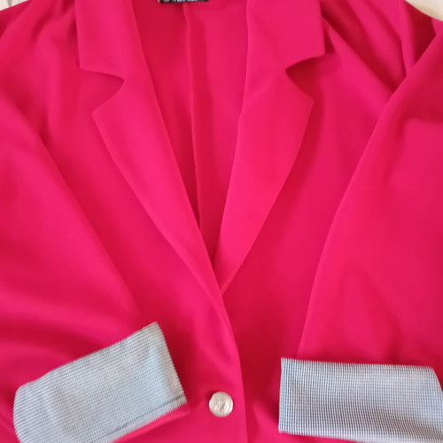 Women's jacket red plus size 3 like new
