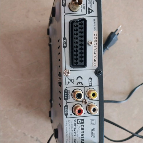 Crystal Audio SD MPRG-4 DVB-T decoder used, ideal for old TVs