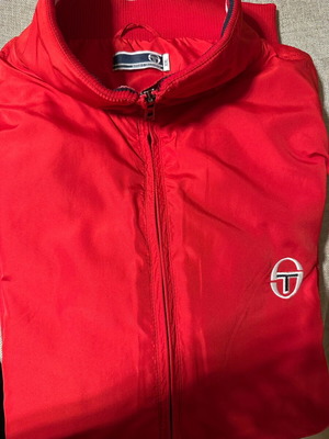 Sergio Tacchini windbreaker jacket red, like new, size XXL