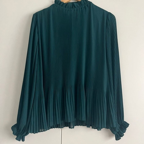 Samsoe Samsoe Fluid Emerald Blouse with Lining, New
