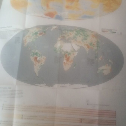 National Geographic Changing Climate double-sided poster like new