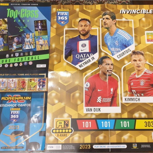 Fifa 365 Adrenalyn XL 2023 and Top Class 2023 official guides like new