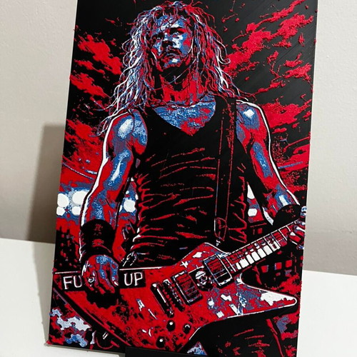 James Hetfield 3D Print Panel 24x16 like new