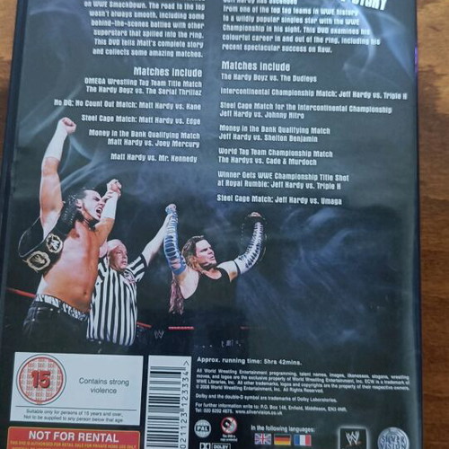 WWE The Matt & Jeff Hardy Story DVD like new with subtitles