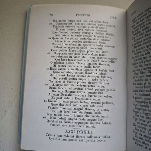 Sex. Propertii Elegiae libri I-V like new, Greek