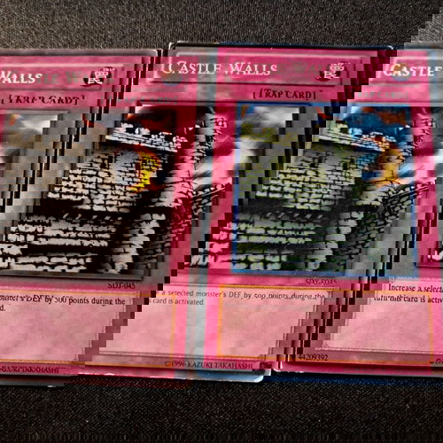 2 κάρτες castle walls Yu-Gi-Oh