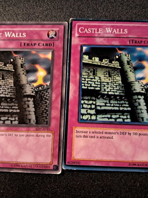 2 κάρτες castle walls Yu-Gi-Oh