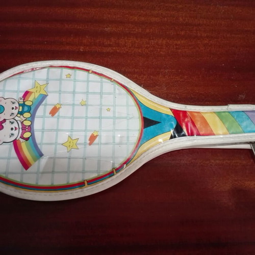 Vintage school pencil case racket used with zipper