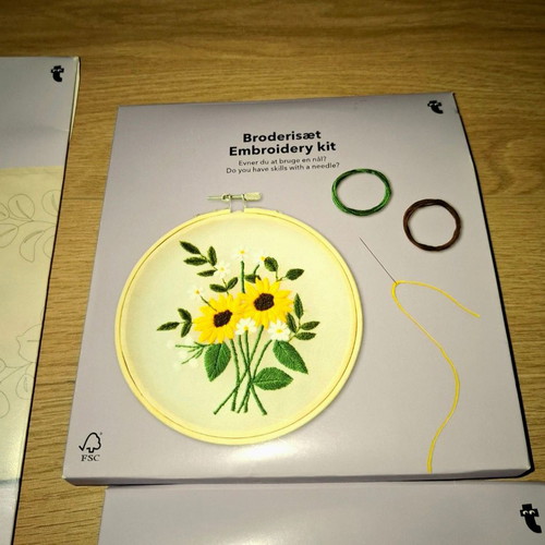 Embroidery kit new, unused