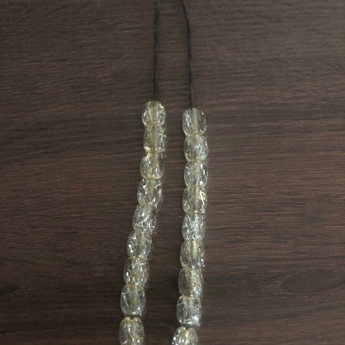 Worry beads used with slightly worn string