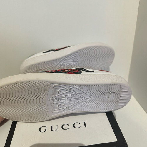 GG white leather sneakers size 38 used