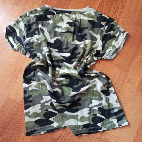 Admiral camouflage t-shirt with short sleeves like new, cotton
