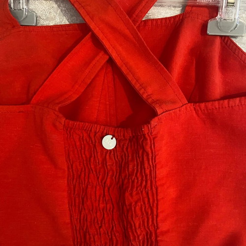 Attrattivo short top made of viscose and linen like new, size M