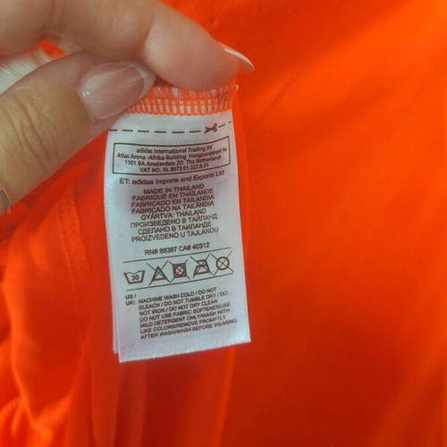 Adidas shirt orange new, L-XL