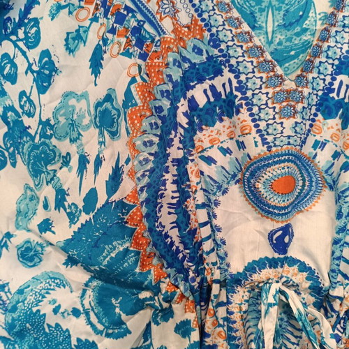 Summer Beach Dress One Size in Blue and Turquoise Shades new
