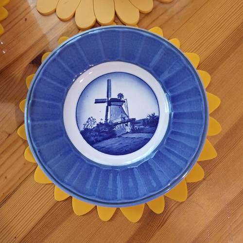 Royal Copenhagen collector wall plate new, windmill in Dybbøl Denmark