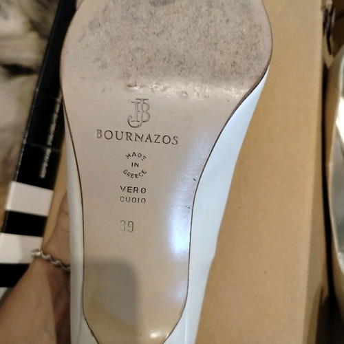 Bournazos bridal pumps used, beige color, size 39