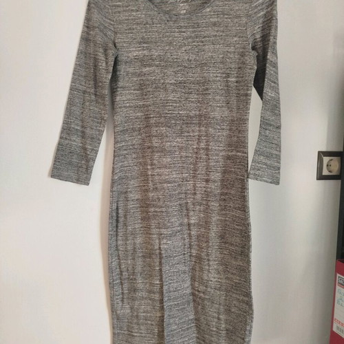 H&M dress gray small slim fit like new