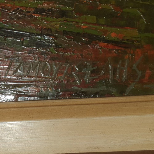 Painting used with frame by artist Tamoutselis