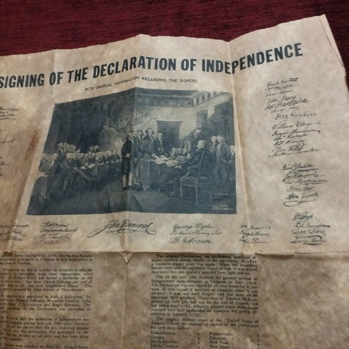 Signing of the Declaration of Independence used