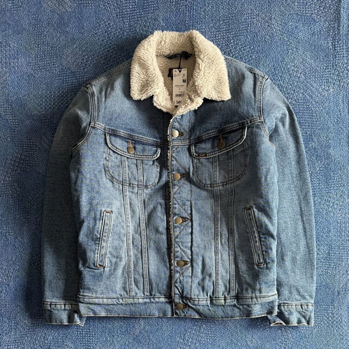 Lee Sherpa Trucker Jacket new, men's winter jacket, M/L, blue