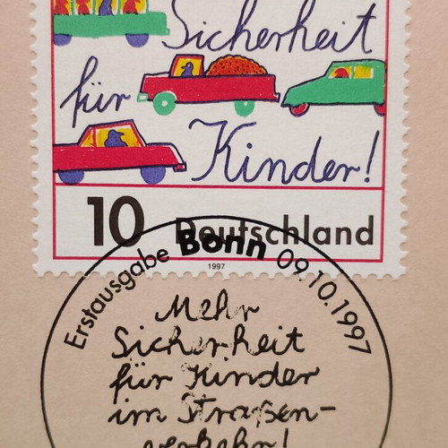 Germany 1997 stamps 10 & 100 mark with Bonn first day cover