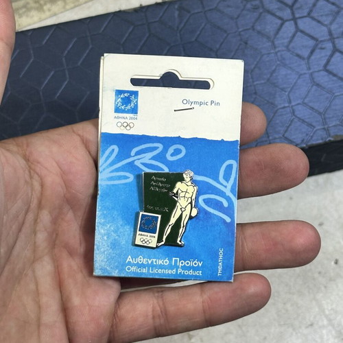 Olympic Pin Athens 2004 used, Ancient Athlete design