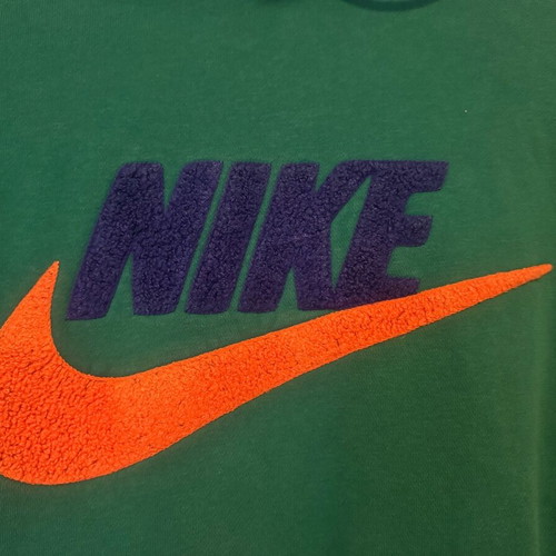 Nike hooded sweatshirt green like new