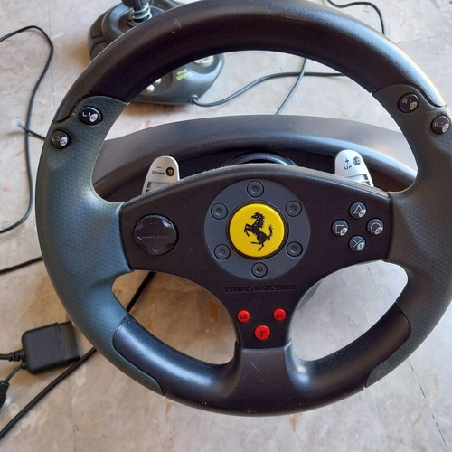 Thrustmaster Force GT Racing Wheel Ferrari like new with Saitek SP550 Joystick