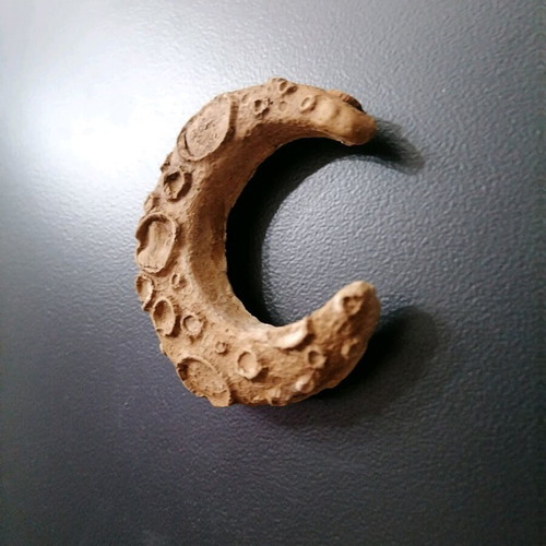 Moon magnet handmade new, painted with acrylics