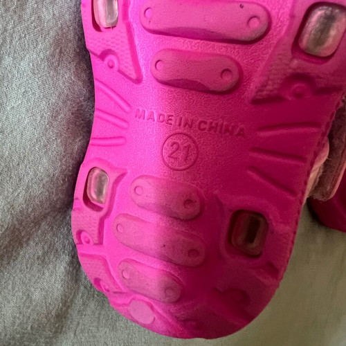 Baby sandals pink for girl, used