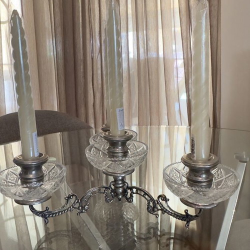 Vintage silver-plated candlestick