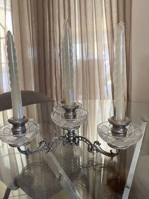 Vintage silver-plated candlestick