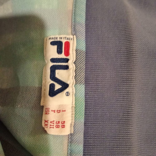 Fila vintage polo shirt XXL made in Italy used, multicolor