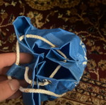 Round backpack bag used, blue
