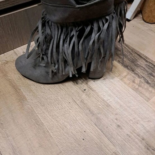 Booties like new, size 37, gray