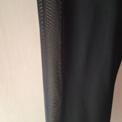 Sports leggings medium black with transparent design, like new