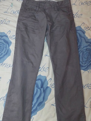 Boys' pants used for 12 years old, gray, size 152 cm