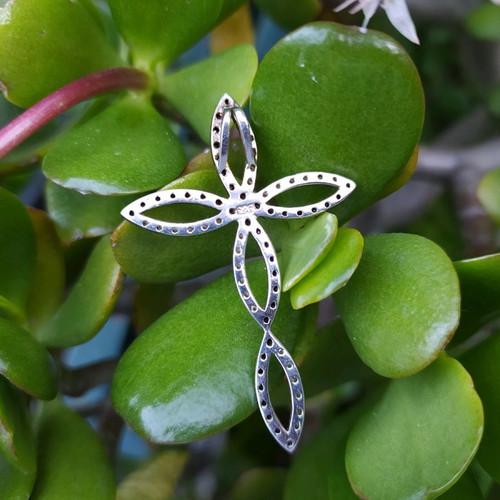 Silver cross 925 used with zircon