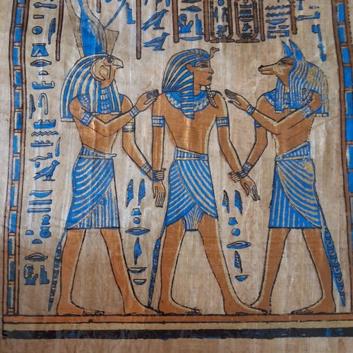Authentic Egyptian Papyrus with Certificate of Authenticity like new