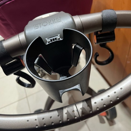 Stokke stroller used, complete with carrycot and accessories