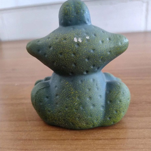 Ceramic decorative frog figurine