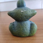 Ceramic decorative frog figurine