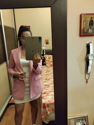 Blazer jacket bright pink small-medium size new