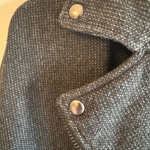 Jennyfer coat size S gray like new straight cut
