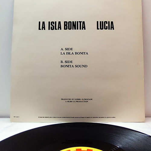 Lucia La Isla Bonita 12" Maxi Single pop, like new