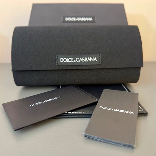 Dolce & Gabbana Black Hard Glasses Case new